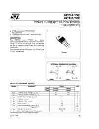 Datasheet TIP29C manufacturer STMicroelectronics