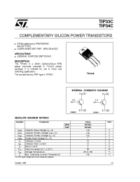 Datasheet TIP34C manufacturer STMicroelectronics
