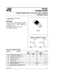 Datasheet TIP35C manufacturer STMicroelectronics
