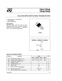 Datasheet TIP49 manufacturer STMicroelectronics