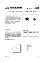 Datasheet TL061IN manufacturer STMicroelectronics