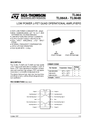 Datasheet TL064IN manufacturer STMicroelectronics