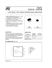 Datasheet TL071ACD manufacturer STMicroelectronics