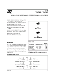 Datasheet TL074IN manufacturer STMicroelectronics