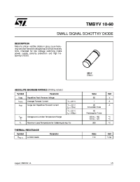Datasheet TMBYV10-60 manufacturer STMicroelectronics
