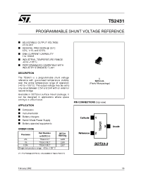 Datasheet TS2431 manufacturer STMicroelectronics
