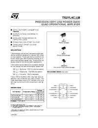 Datasheet TS27L4A manufacturer STMicroelectronics
