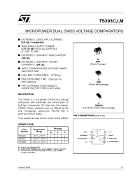 Datasheet TS393CD manufacturer STMicroelectronics