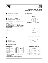 Datasheet TS462CST manufacturer STMicroelectronics