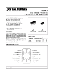 Datasheet TS514 manufacturer STMicroelectronics