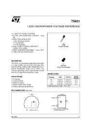 Datasheet TS821AILT manufacturer STMicroelectronics