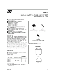 Datasheet TS831-3ID manufacturer STMicroelectronics