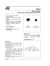 Datasheet TS912 manufacturer STMicroelectronics