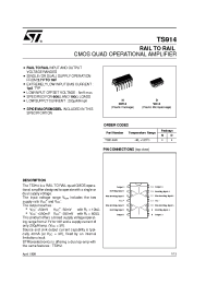 Datasheet TS914 manufacturer STMicroelectronics