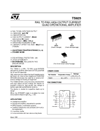 Datasheet TS925A manufacturer STMicroelectronics