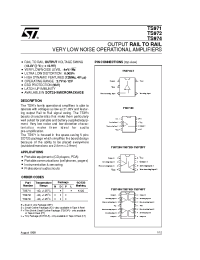 Datasheet TS971 manufacturer STMicroelectronics