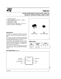Datasheet TSH151I manufacturer STMicroelectronics