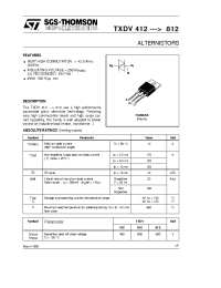 Datasheet TXDV412 manufacturer STMicroelectronics