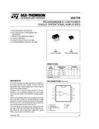 Datasheet UA776 manufacturer STMicroelectronics