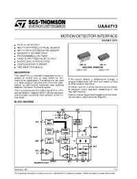 Datasheet UAA4713 manufacturer STMicroelectronics