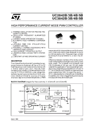Datasheet UC2842BD1 manufacturer STMicroelectronics