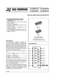 Datasheet ULQ2003 manufacturer STMicroelectronics