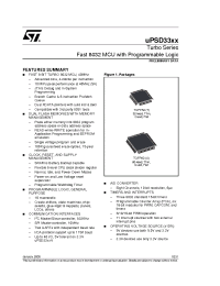 Datasheet UPSD3312D-40T6T manufacturer STMicroelectronics