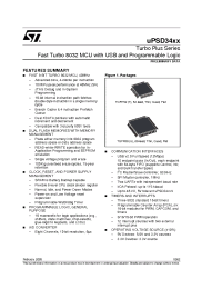 Datasheet UPSD3422E-40U6 manufacturer STMicroelectronics