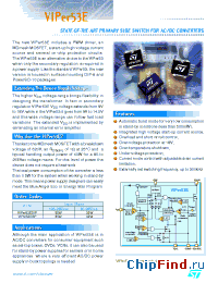 Datasheet VIPER53E manufacturer STMicroelectronics