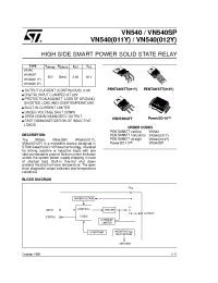 Datasheet VN540 manufacturer STMicroelectronics