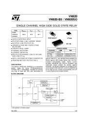 Datasheet VN920 manufacturer STMicroelectronics