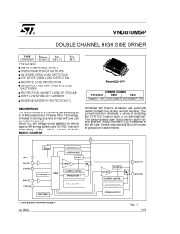 Datasheet VND810MSP manufacturer STMicroelectronics
