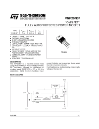 Datasheet VNP20N07 manufacturer STMicroelectronics