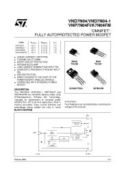 Datasheet VNP7N04FI manufacturer STMicroelectronics