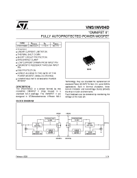 Datasheet VNS1NV04D manufacturer STMicroelectronics