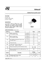 Datasheet X0403DF1AA2 manufacturer STMicroelectronics