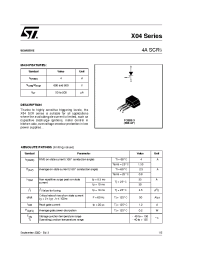 Datasheet X0405MF0AA2 manufacturer STMicroelectronics