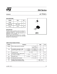 Datasheet Z04 manufacturer STMicroelectronics