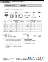 Datasheet CDEP104 manufacturer Sumida