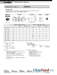 Datasheet CDEP147-0R9NB manufacturer Sumida