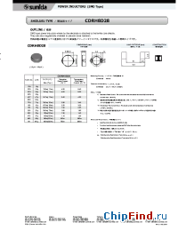 Datasheet CDRH8D28 manufacturer Sumida