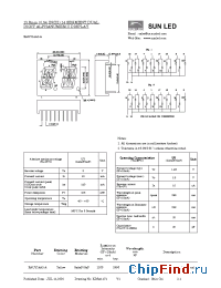 Datasheet XAUY14A2-A manufacturer SunLED
