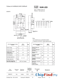 Datasheet XDMR76C manufacturer SunLED
