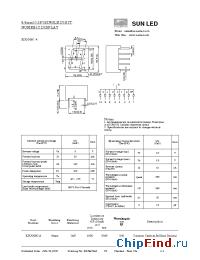 Datasheet XDUG08C-A manufacturer SunLED