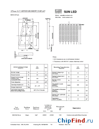 Datasheet XDUG127A-A manufacturer SunLED
