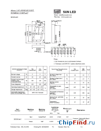 Datasheet XDURG46C manufacturer SunLED