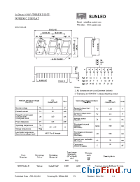Datasheet XDUY14A3-B manufacturer SunLED