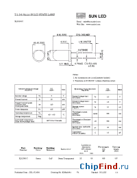Datasheet XLUG53C manufacturer SunLED