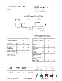 Datasheet XLUG53D manufacturer SunLED