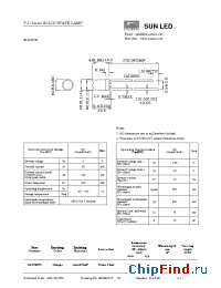 Datasheet XLUS32W manufacturer SunLED